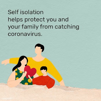 Self isolation helps protect you and your family from catching coronav.. | Free  illustration - 2336330