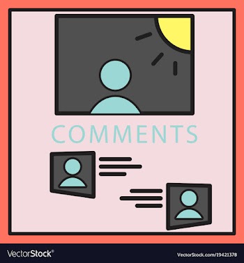 Self photo concept comments on the photo posting vector image