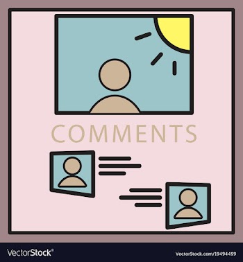 Self photo concept comments on the photo posting vector image