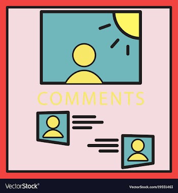 Self photo concept comments on the photo posting vector image