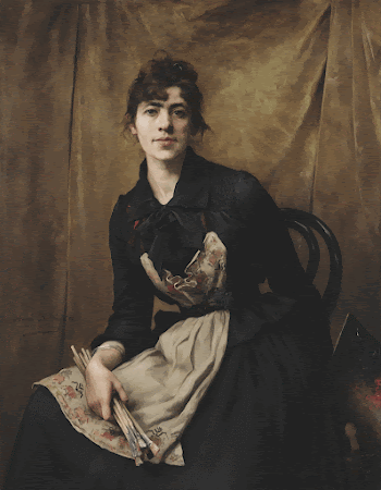 Self-portrait by Anna Bilińska-Bohdanowiczowa, 1887 | Free Photo - rawpixel