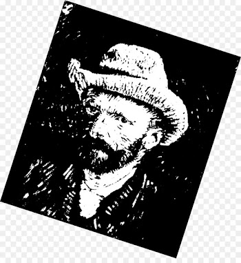 Self-Portrait with Dark Felt Hat Van Gogh self-portrait Illustration - avatar map 