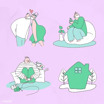 Self quarantine during coronavirus outbreak set vector | Free  vector - 2301022