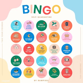 Self quarantine social media story bingo challenge vector | Free  vector - 2315173