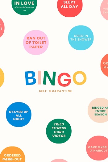 Self quarantine social media story bingo challenge vector | Free  vector - 2316652