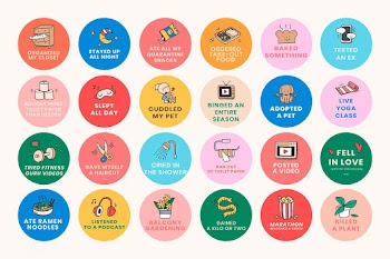 Self quarantine social media story bingo challenge vector | Free  vector - 2318223