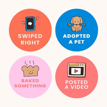 Self quarantine social media story bingo design elements set | Free  illustration - 2318257