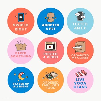 Self quarantine social media story bingo design elements set | Free  transparent png - 2318244