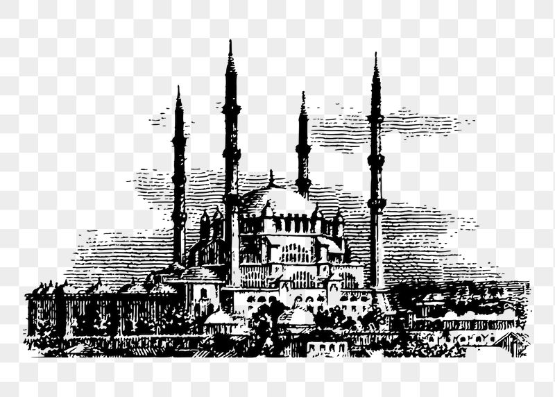 Selimiye Mosque png sticker illustration, | Free PNG - rawpixel