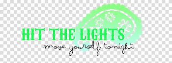 SELLYLOVER ZIP, hit the lights text transparent background PNG clipart