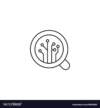 semantic analysis creative icon from artificial