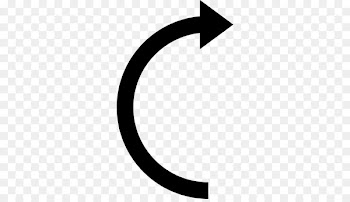 Semicircle Curve Arrow Shape - rounded arrow 