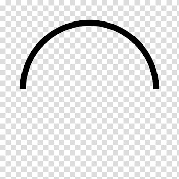 Semicircle Line Arc, line transparent background PNG clipart