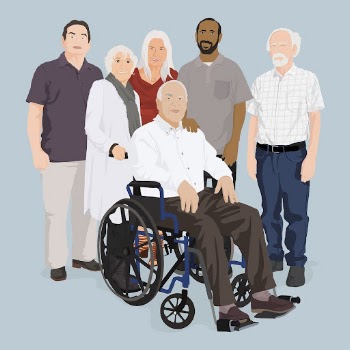 Senior community group clipart, aesthetic | Free Photo Illustration - rawpixel