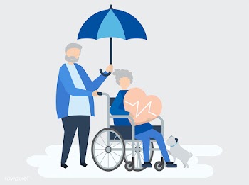 Senior couple with health insurance-related i.. | Free stock vector - 480763