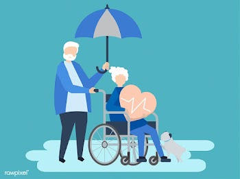Senior couple with health insurance-related i.. | Free stock vector - 480812