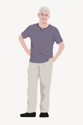 Senior man character, full body | Free Vector - rawpixel