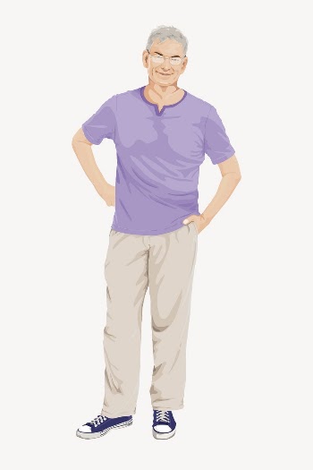 Senior man character, full body | Free Vector - rawpixel