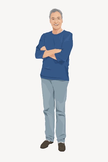 Senior man character, full body | Free Vector - rawpixel
