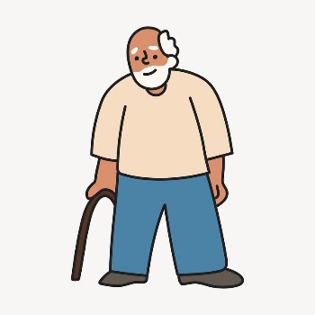 Senior man collage element, grandfather | Free Vector - rawpixel