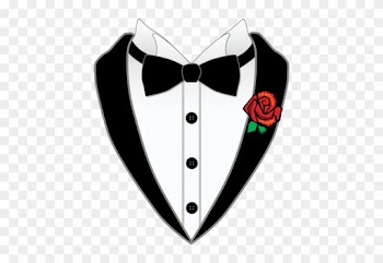 Senior Prom Clipart - Tuxedo Groom Or Groomsman Wedding Party T Shirt