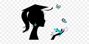 Senior Scrapbook Ideas, College Graduation Parties, - Girl With Butterfly Drawing
