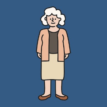 Senior woman clipart, grandmother illustration | Free PSD - rawpixel