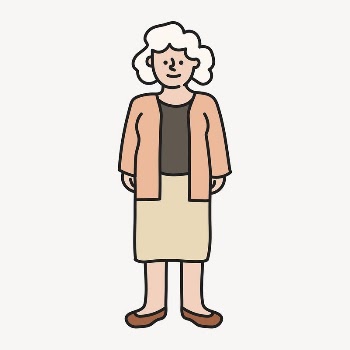 Senior woman collage element, grandmother | Free Vector - rawpixel