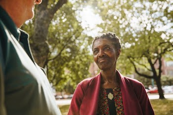 Senior Woman In Park