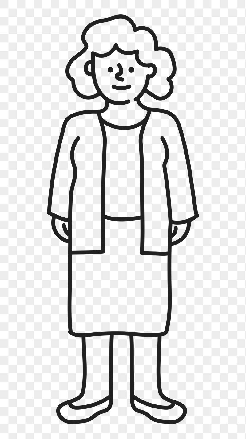 Senior woman png sticker, grandma, | Free PNG Illustration - rawpixel