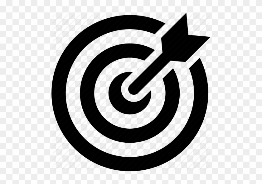 Seo Goals Icon - Arrow And Target Icon