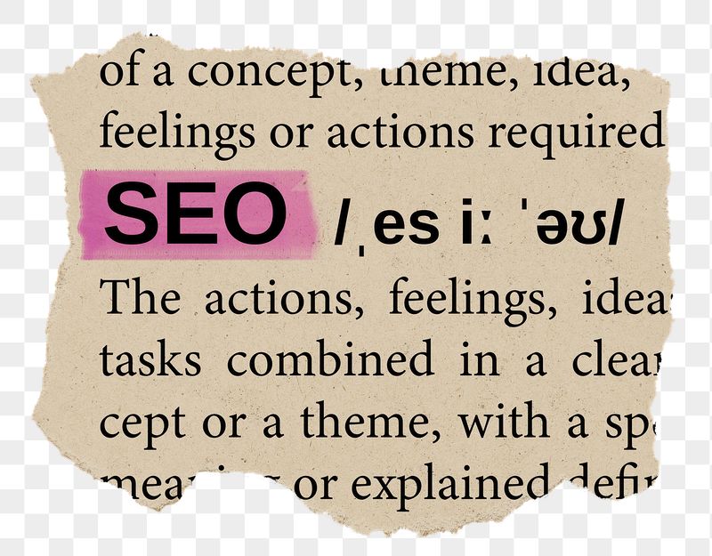 SEO png word sticker, torn | Free PNG - rawpixel