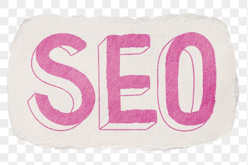 SEO png word sticker typography, | Free PNG - rawpixel