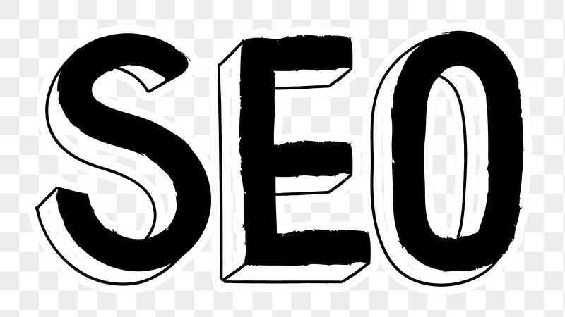 SEO png word sticker typography, | Free PNG - rawpixel