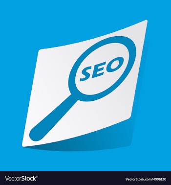 Seo search sticker vector image