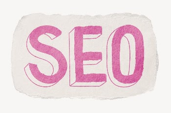 SEO word, ripped paper typography | Free PSD - rawpixel