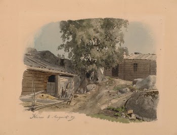 Sepän talo ja piha, 1859, | Free Photo - rawpixel
