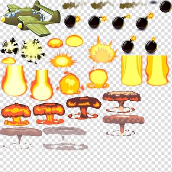 Sequence User interface Explosion , Bomb explosion sequence of frames transparent background PNG clipart