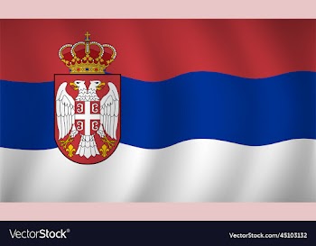 serbia flag background