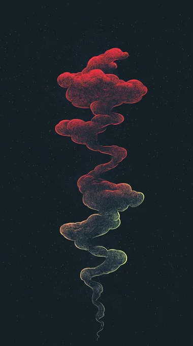 Serene Abstract Swirl in Dark Hues Serene Abstract Swirl in Dark Hues