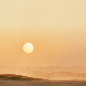 Serene Arabian Desert Sunset