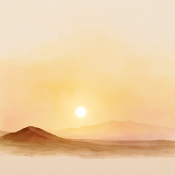 Serene Arabian Desert Sunset