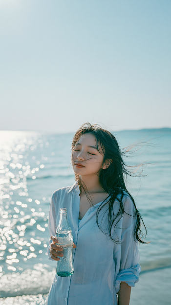 Serene Beach Graduation Moment