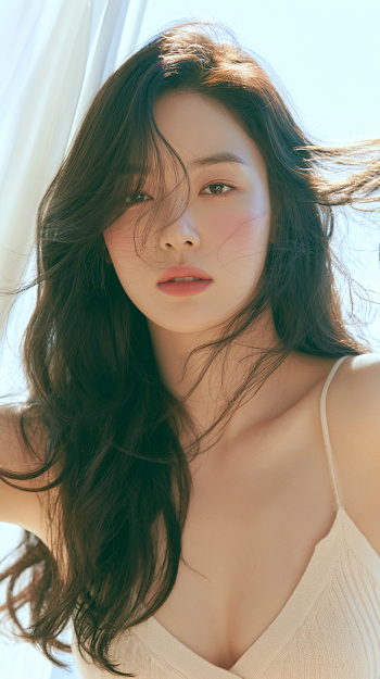 Serene Beauty in Soft Sunlight