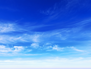 Serene Blue Sky Landscape