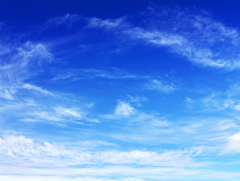 Serene Blue Sky Landscape