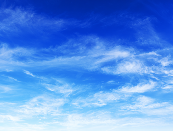 Serene Blue Sky Landscape