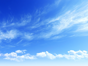 Serene Blue Sky with Wispy Clouds