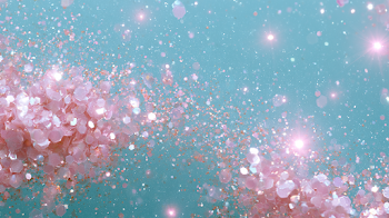 Serene Blue Surface with Glitter Particles