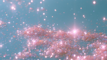 Serene Blue Surface with Glitter Sparkles